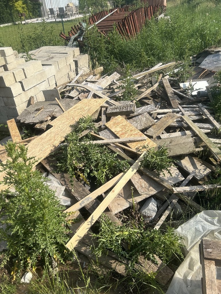 Gratis houtafval van bouw, Enlèvement, Utilisé