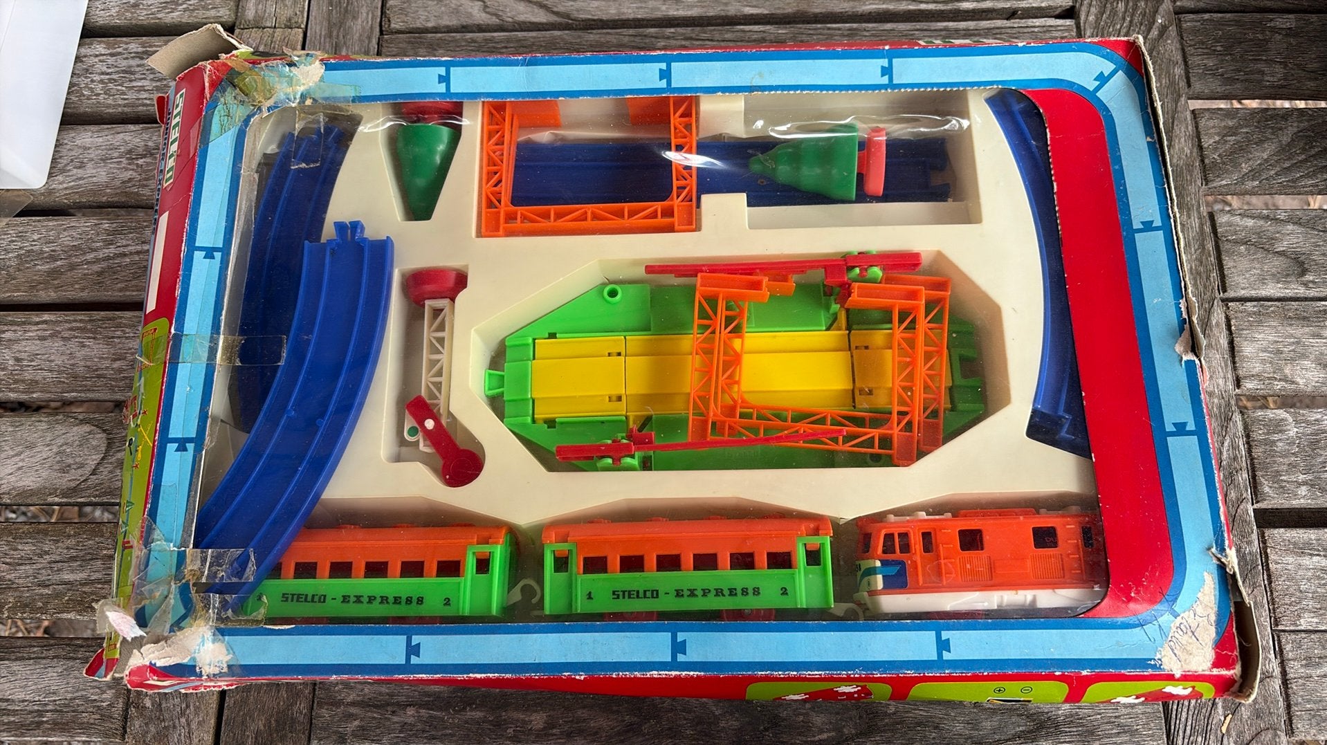Vintage Stelco Express Treinbaan Set, Ophalen