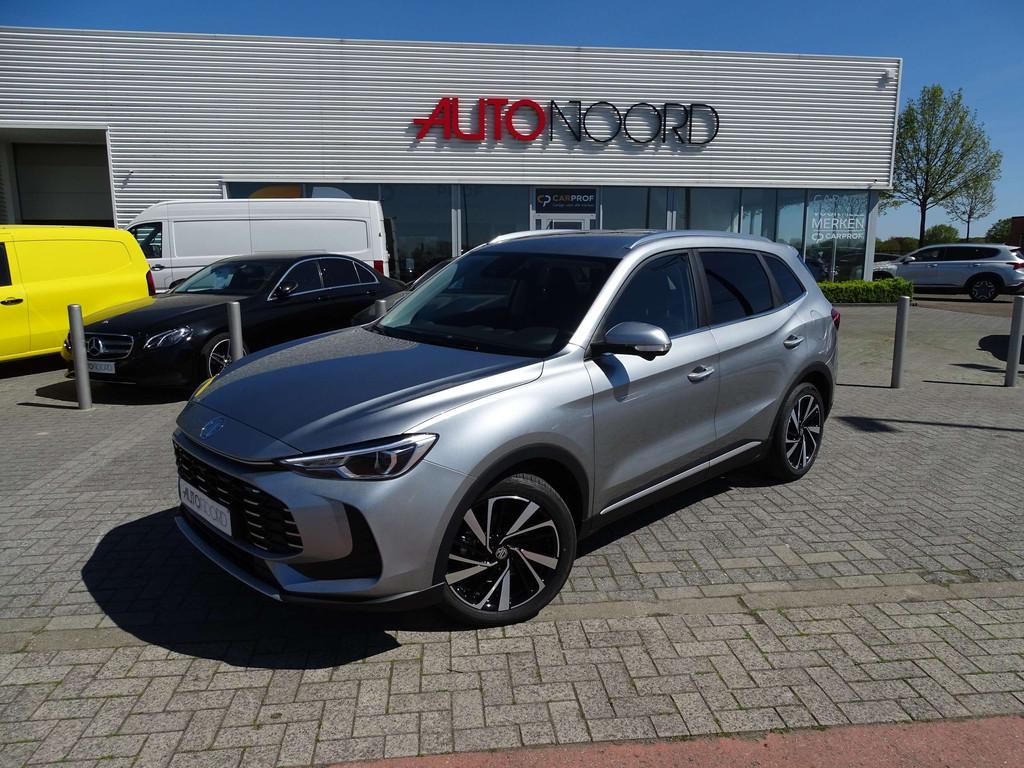 MG ZS ZS 1.5L HEV LUXURY 197 PK * FULL OPTION * 2 STUKS, Autos, Argent ou Gris, Entreprise, ZS, Noir