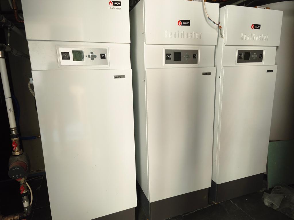 3 x ACV Heatmaster TC 45  + 2 x boilers - TE KOOP, Enlèvement ou Envoi, Moins de 3 ans, 100 litres ou plus, Gaz naturel