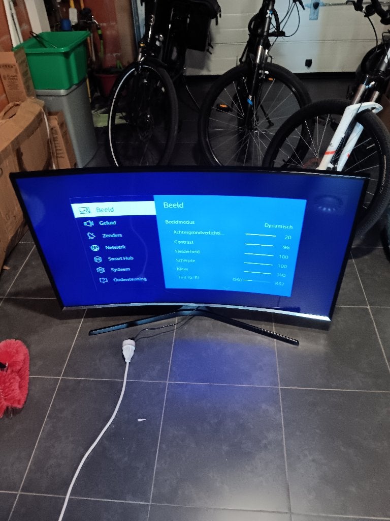Samsung UE48J6300AW 48 inc cabel en afstaanbediening, LCD, Enlèvement, Utilisé, Smart TV