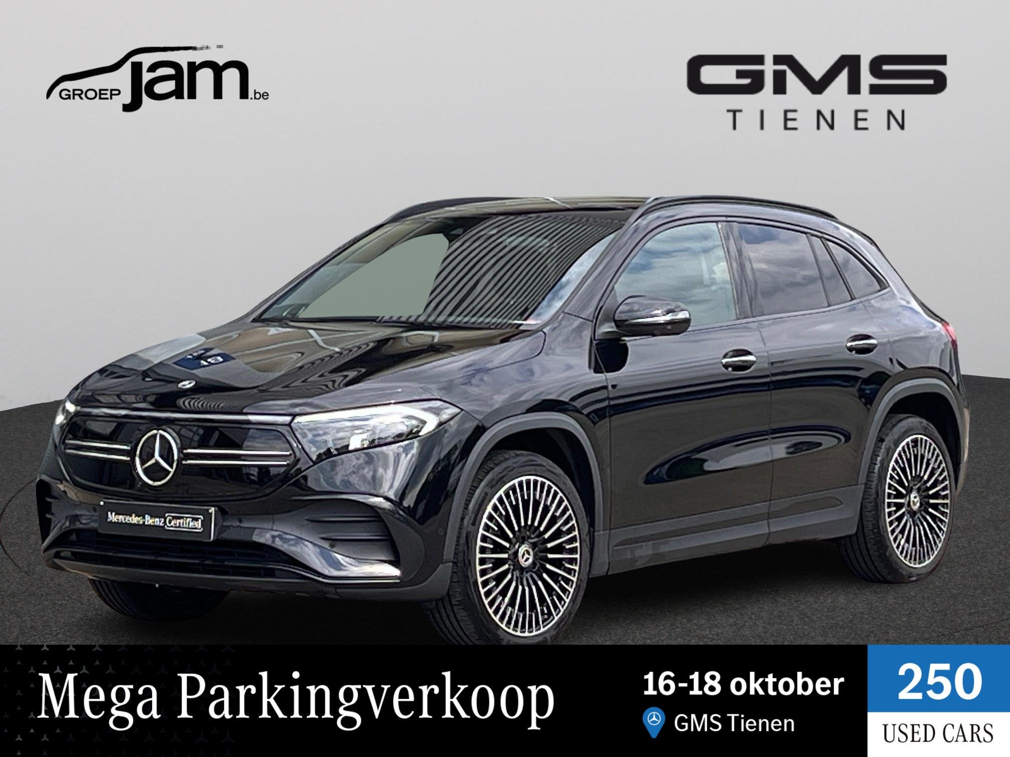 Mercedes-Benz EQA 300 4MATIC AMG Line, Auto's, Automaat, Zwart, Zwart, 5 zetels