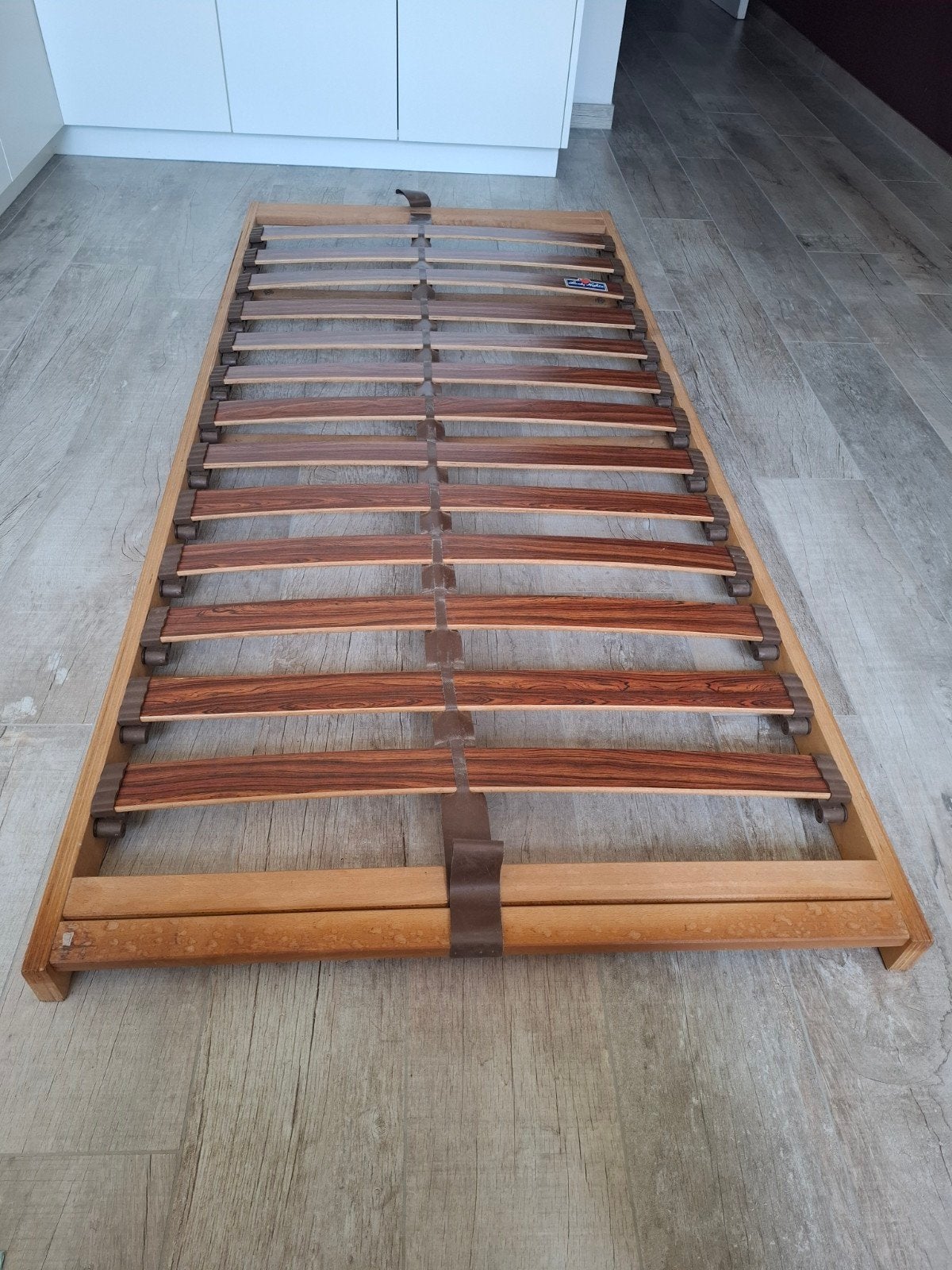 Lattenbodem 1 persoonsbed, Ophalen, Gebruikt, 90 cm, Eenpersoons