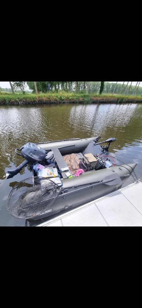 Rubberboot /visboot, Watersport en Boten, Rubberboten, Airdeck, Afdekzeil, Zo goed als nieuw, Ophalen