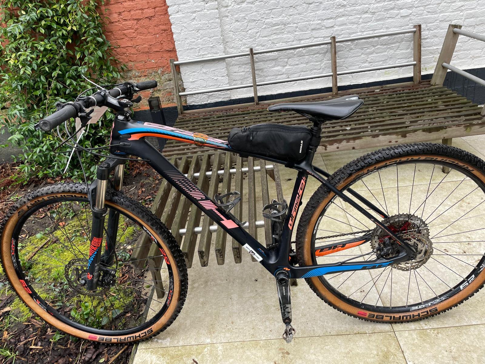 Bh (carbon) mounainbike met dropper en rockshock voorvork, Enlèvement, Utilisé, Hommes, Autres types