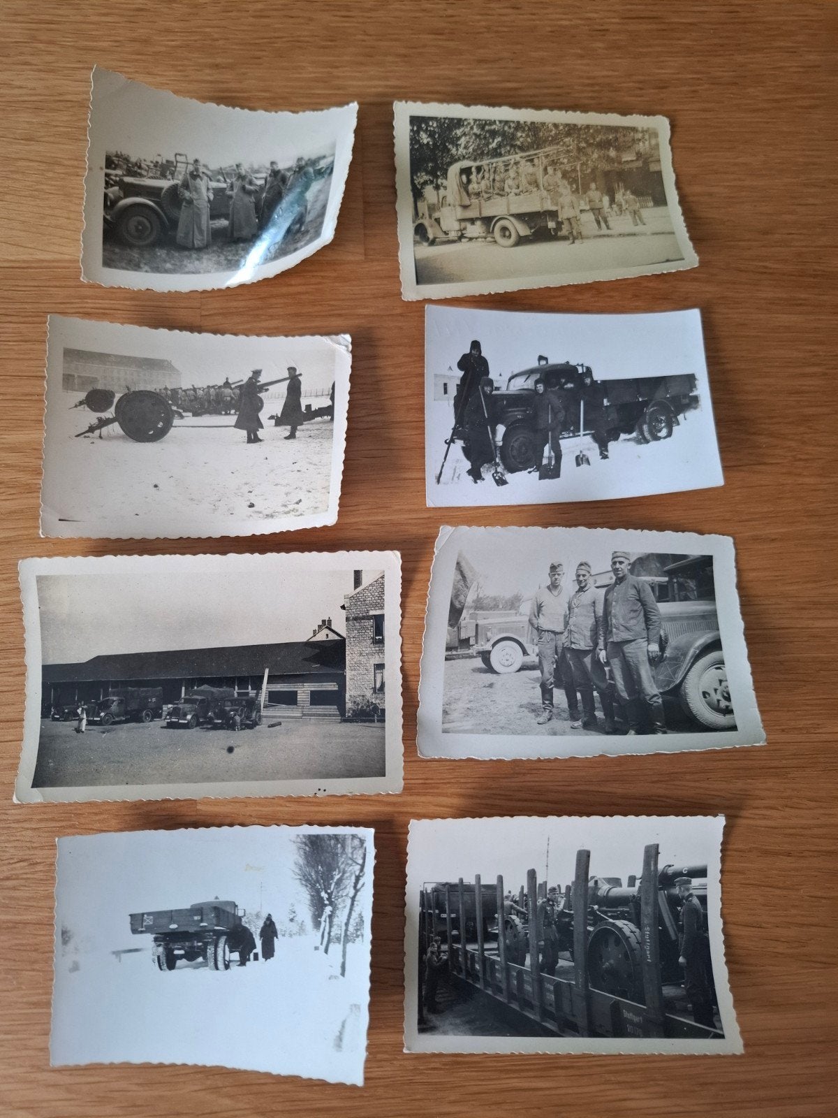 8 photos véhicules soldats allemands 2 guerre mondiale, Collections, Enlèvement ou Envoi