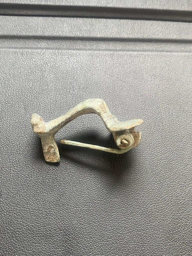 ROMEINSE FIBULA MET NAALD!, Antiek en Kunst, Verzenden, Brons