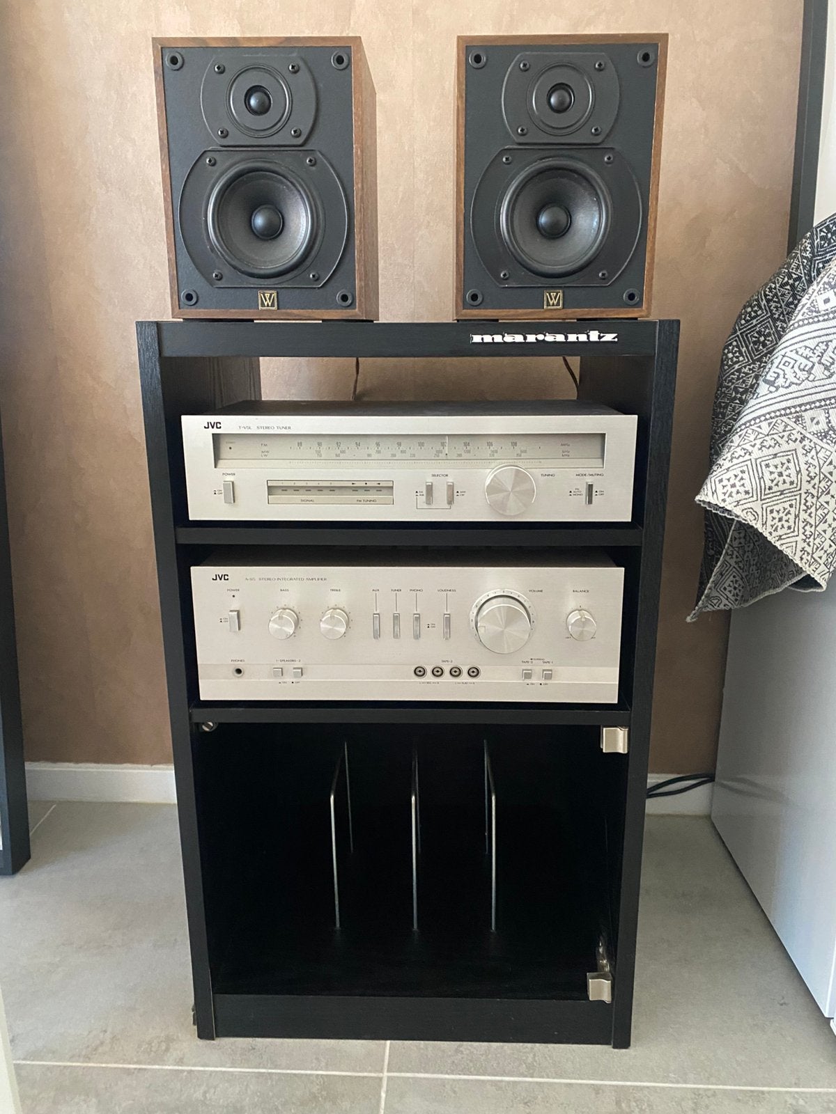 Practige vintage set, TV, Hi-fi & Vidéo, Enlèvement, Utilisé, JVC