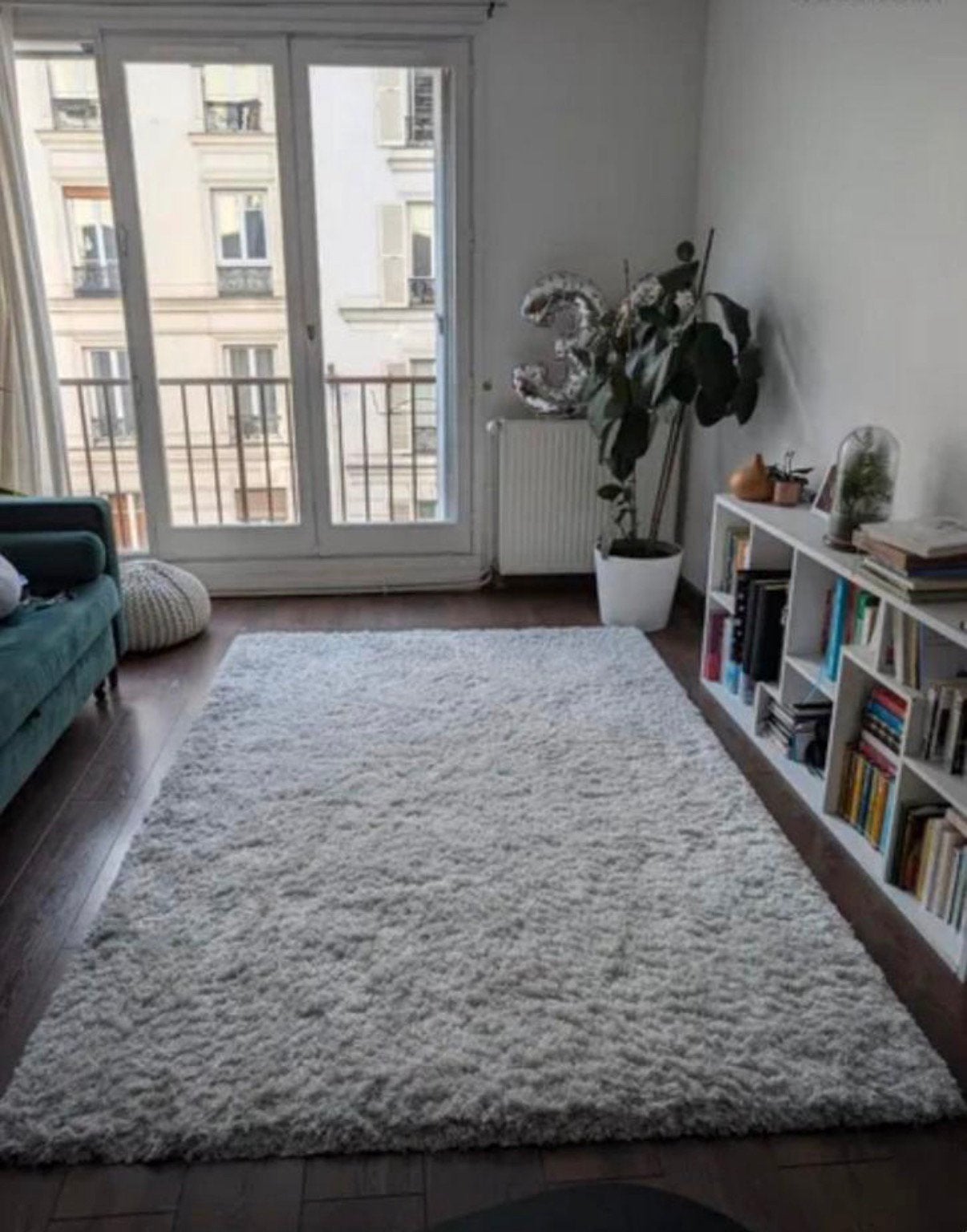Superbe tapis gris pour salon/chambre/autre 135cm/195cm neuf, Enlèvement, Comme neuf, Gris