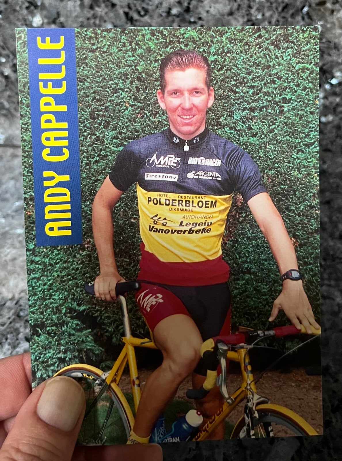 Le cycliste Andy Cappelle champion de Belgique, Enlèvement, Comme neuf