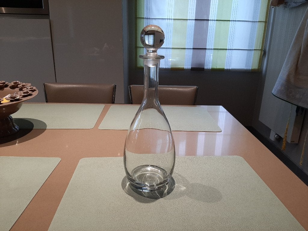 Kristallen karaf Hoogte 35,2 cm Breedte 10 cm, Antiek en Kunst, Antiek | Glaswerk en Kristal, Ophalen of Verzenden