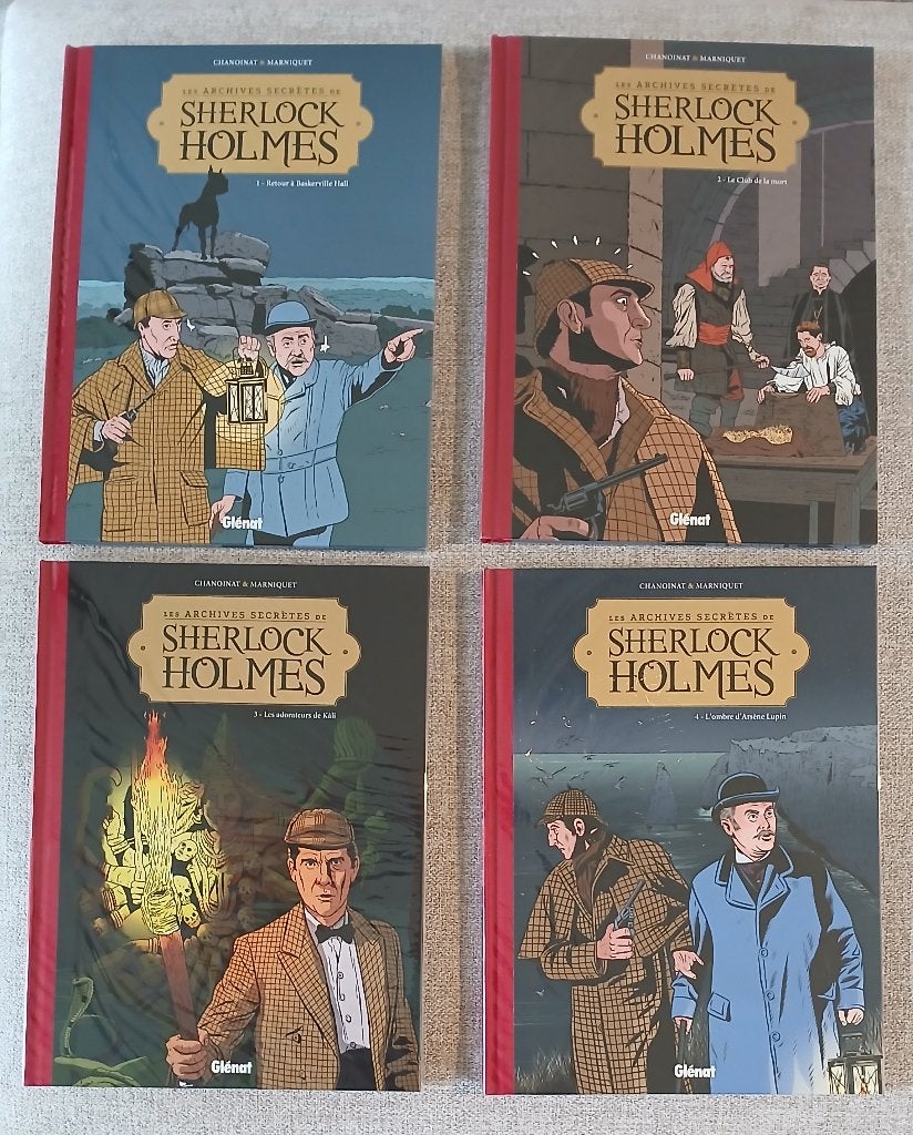 4 BD Archives secrètes Sherlock Holmes Dédicaces Marniquet, Livres, Plusieurs BD, Enlèvement ou Envoi, Neuf