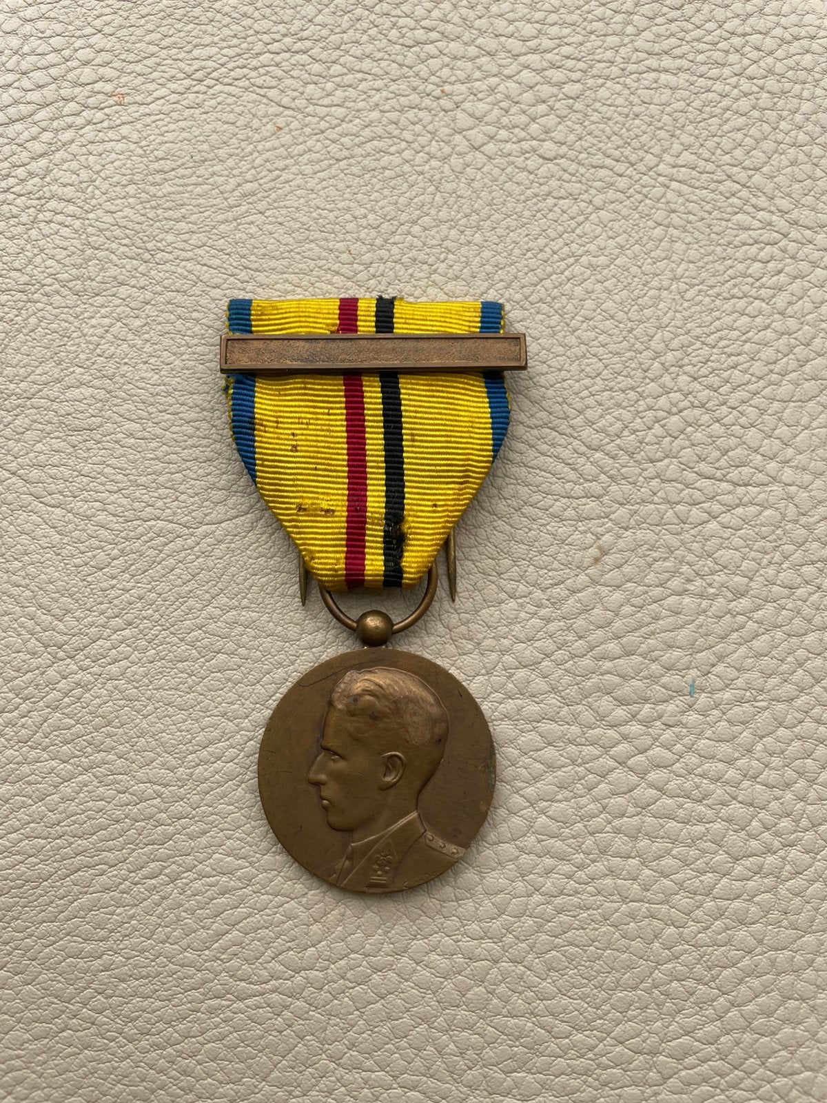 Dienstmedaille Congo Boudewijn brons, Verzamelen, Militaria | Tweede Wereldoorlog, Ophalen of Verzenden