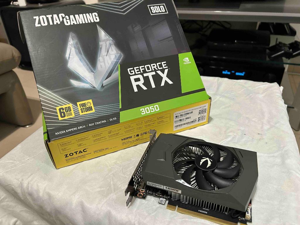 Zotac Gaming GeForce RTX 3050 6 Go Solo, Enlèvement ou Envoi, GDDR6, PCI-Express 4, Comme neuf