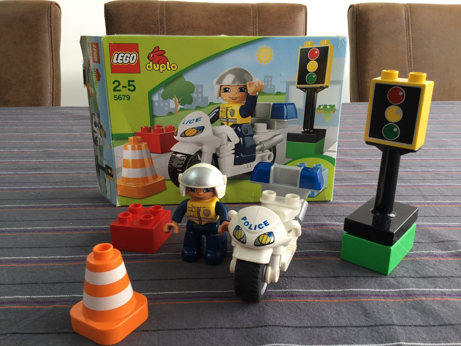Lego Duplo Politiemotor, Ophalen of Verzenden, Duplo