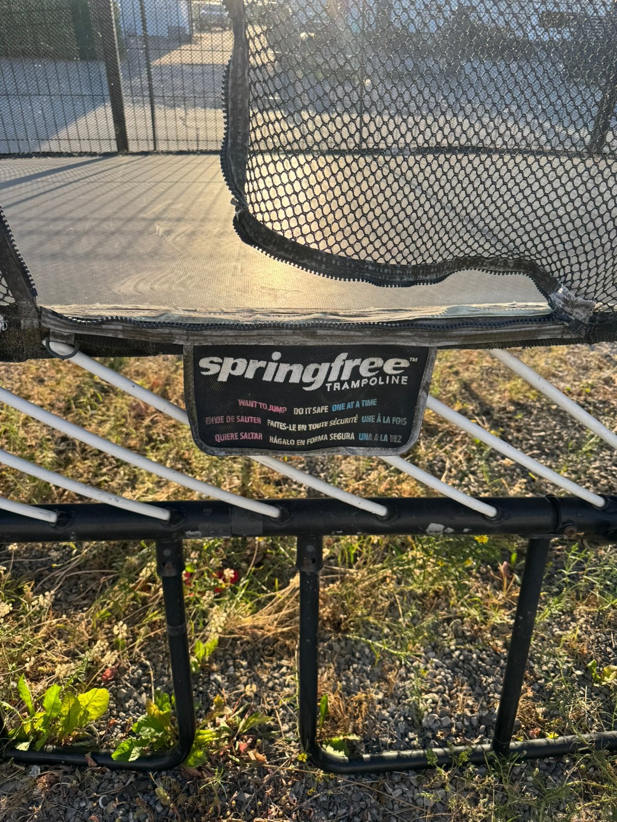 Trampoline te koop, Ophalen, Gebruikt