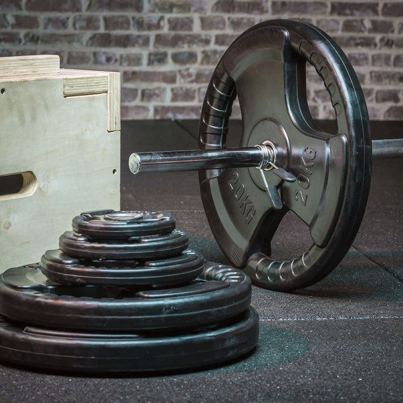 Halterschijven 20kg, Sport en Fitness, Ophalen, Nieuw, Halterschijven