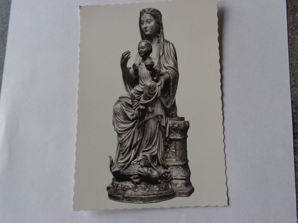 1 ancienne carte postale de Liège (Vierge église st Jean), Collections, Enlèvement, Liège