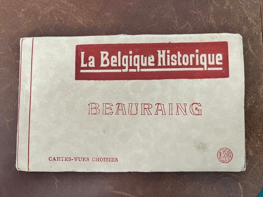 Antiek Postkaartenboekje "La Belgique Historique–Beauraing", Verzenden, Voor 1920, Ongelopen, Namen