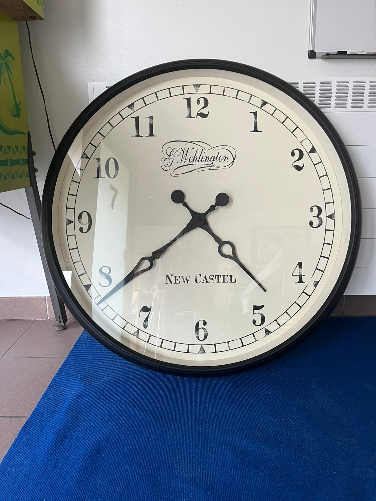 Wandklok Wellington diameter 100cm, Enlèvement, Comme neuf, Horloge murale