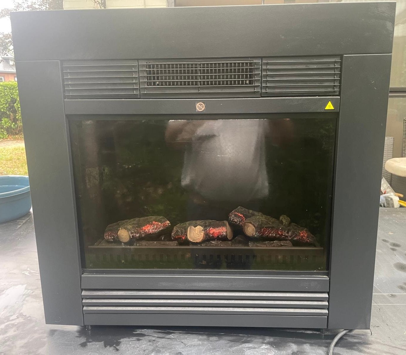 Electriche openhaard, Ophalen, Zo goed als nieuw