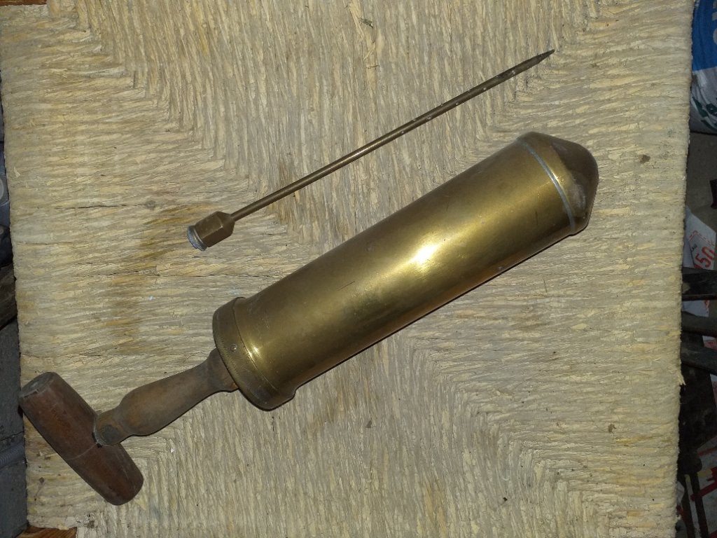 Antieke vleespekelspuit 19e eeuw - prachtig verzamelobject, Ophalen