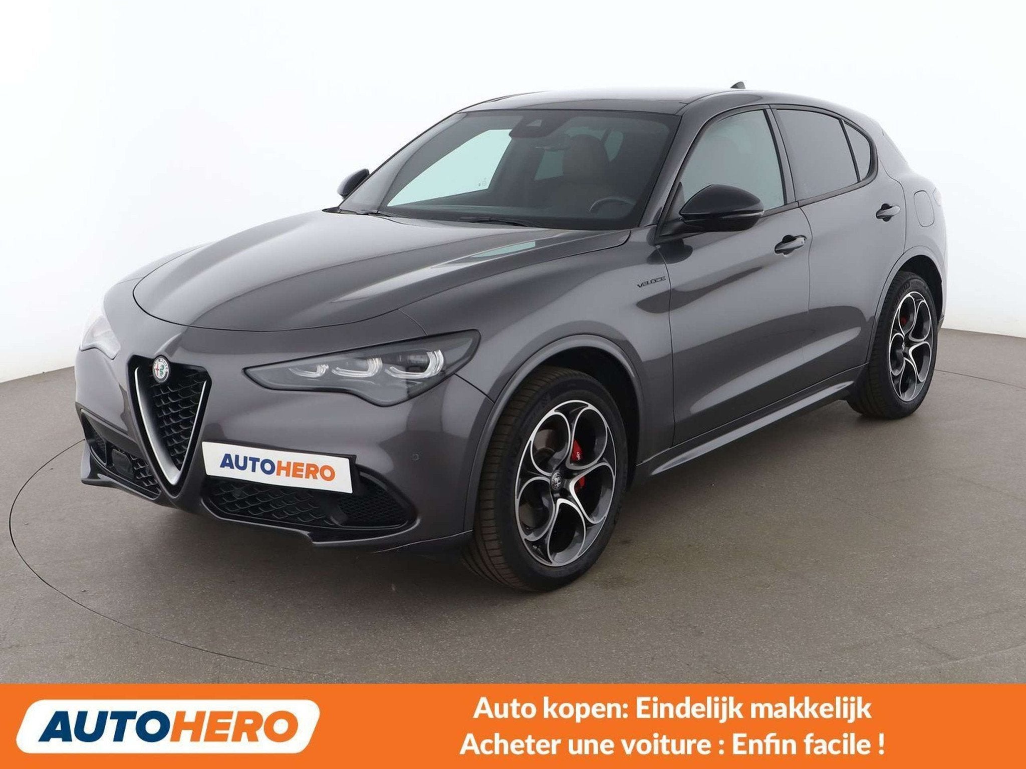 Alfa Romeo Stelvio 2.0 Turbo Ti Q4 (bj 2023, automaat), Auto's, Alfa Romeo, Automaat, Adaptive Cruise Control, Leder, 5 zetels