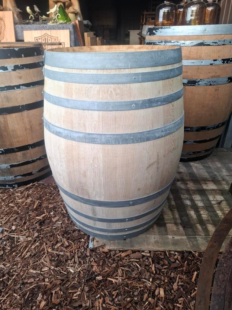 Wijntonnen 225l tot 450l als wateropvang carport/ tuinhuis, Tuin en Terras, Overkappingen, Ophalen, Carport