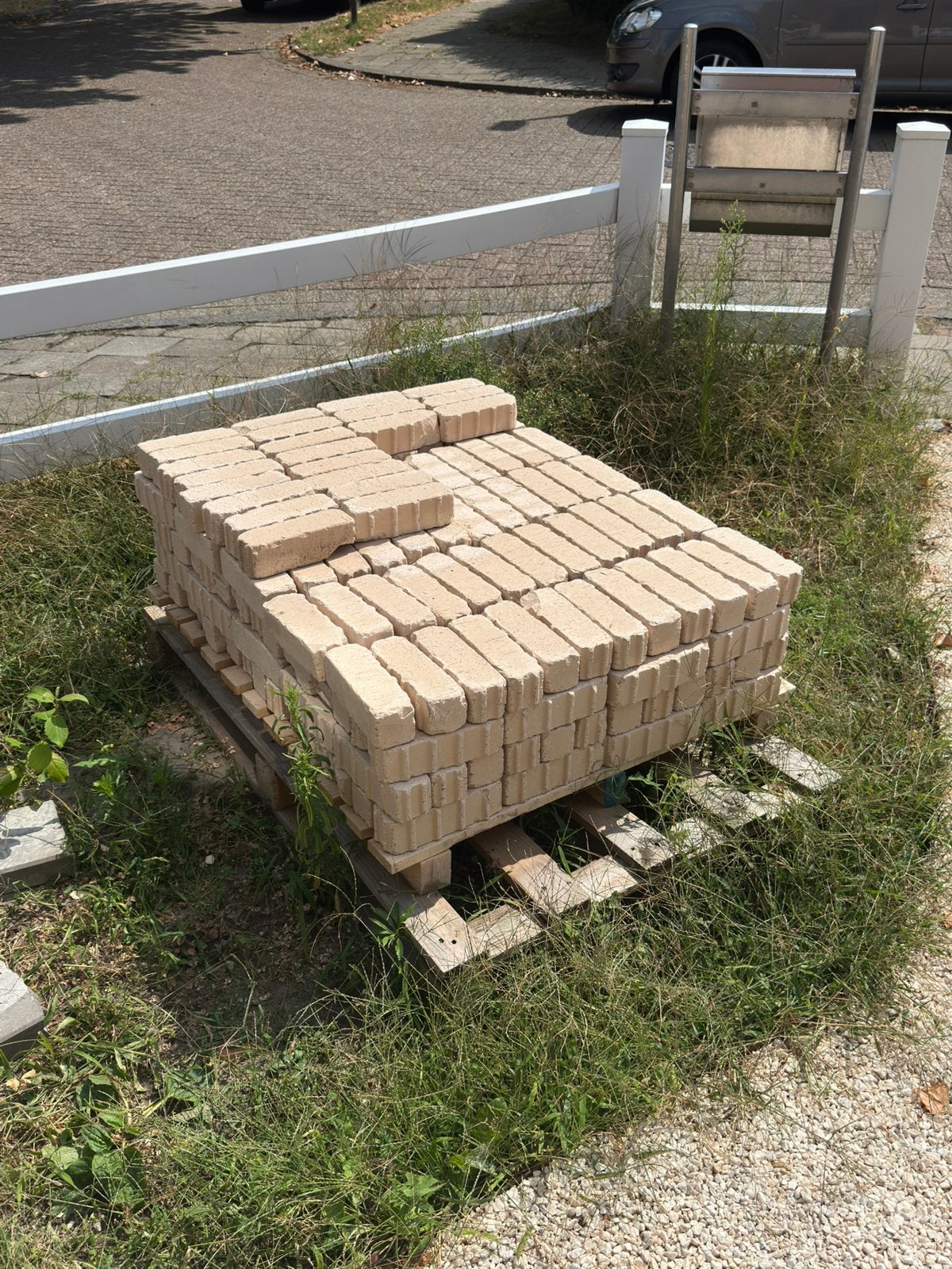Wienerberger Pasaqua Alba Retro kleiklinker getrommeld, Tuin en Terras, Tegels en Klinkers, Ophalen, Zo goed als nieuw