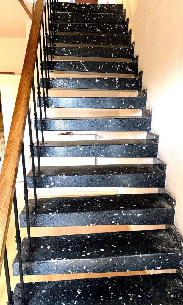 granito / terrazzo traptreden (regio De Pinte), Ophalen, Gebruikt, Trap, 2 tot 4 meter