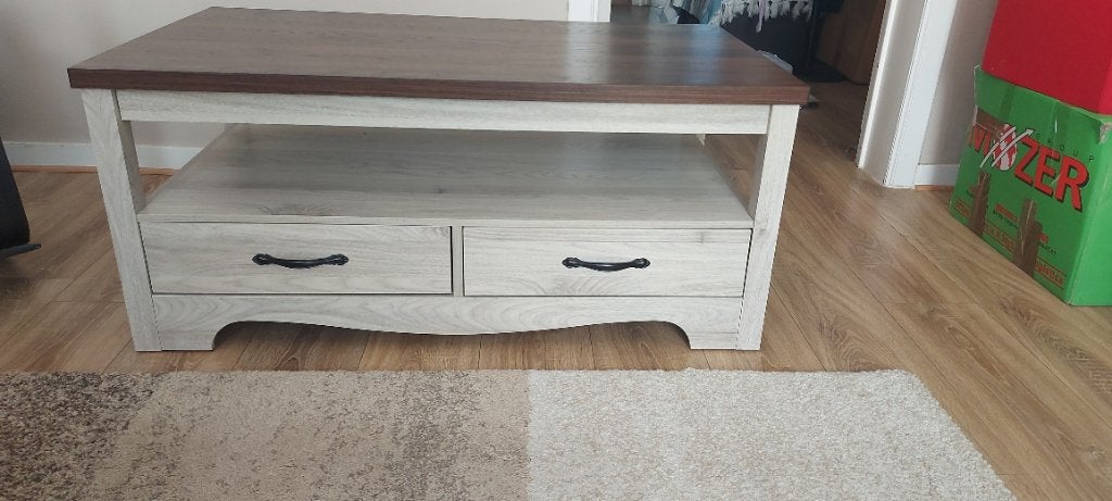 Table basse de salon, 100 à 150 cm, Comme neuf, Enlèvement, 50 à 100 cm
