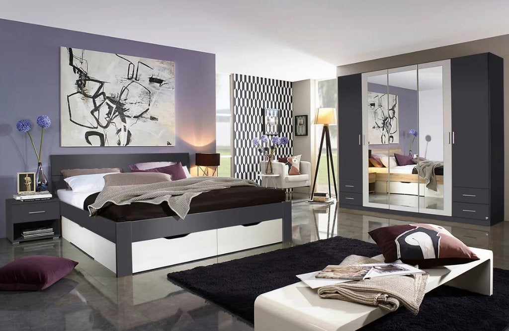 Slaapkamer Compleet: Bed 180 x 200 met lades, nachtk + kast, Huis en Inrichting, Slaapkamer | Complete slaapkamers, Verzenden