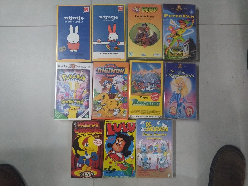 VHS Kinderfilms, Cd's en Dvd's, Ophalen, Gebruikt, Tekenfilm, Alle leeftijden
