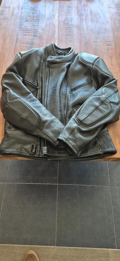 lederen motor vest maat 58, Enlèvement, Seconde main, Hommes, Manteau | cuir