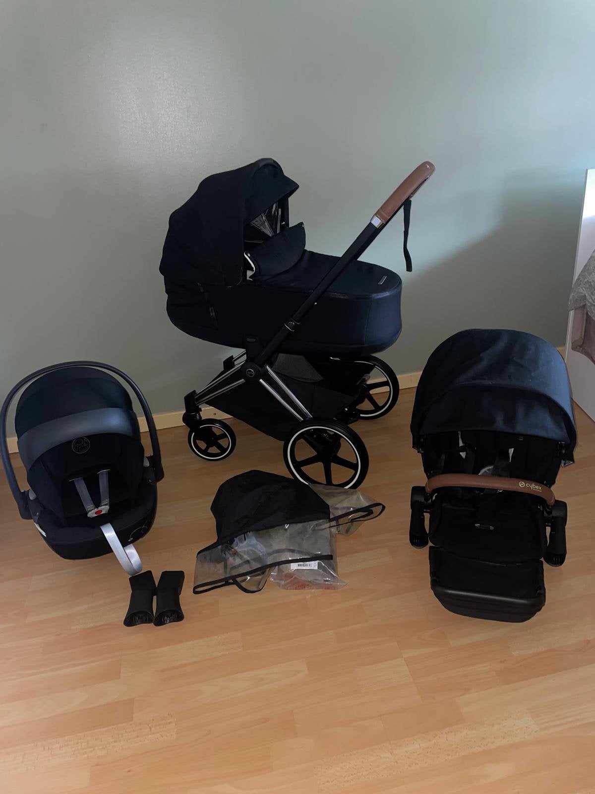 Cybex Priam 4Luxe reiswieg Cloud G i-Size& Base isofix, Ophalen, Zo goed als nieuw