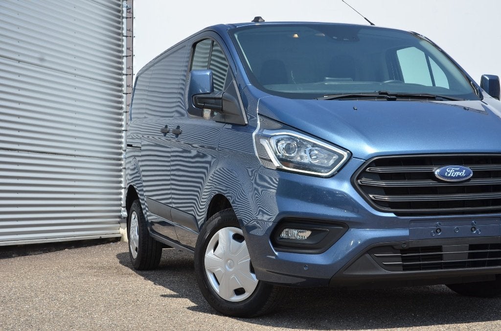 Ford Transit Custom-L1-Automaat-GPS-Camera-Carplay-20650+BTW, Auto's, Stof, 1995 cc, Euro 6, Blauw