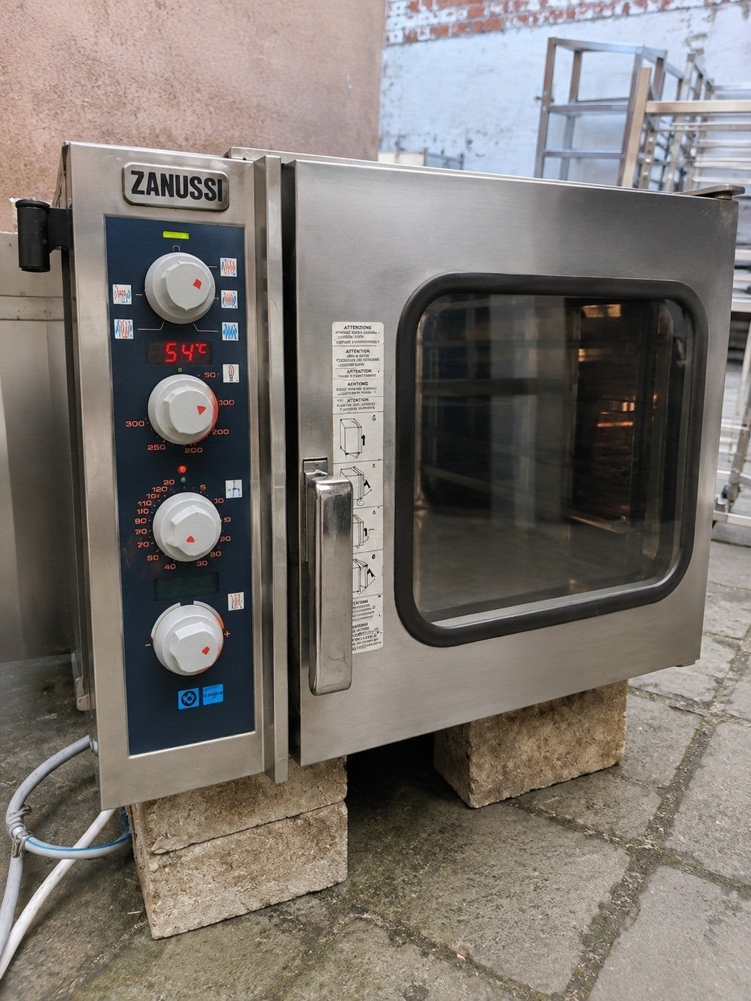 Four combiné vapeur/convection Zanussi professionnel - Hospi, Electroménager, Cuisinières, Enlèvement, Utilisé