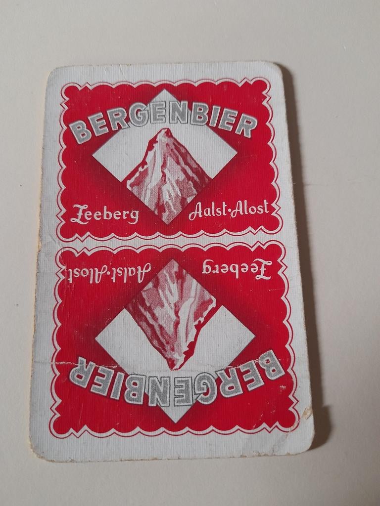 Speelkaart bergenbier zeeberg aalst, Verzamelen, Ophalen of Verzenden
