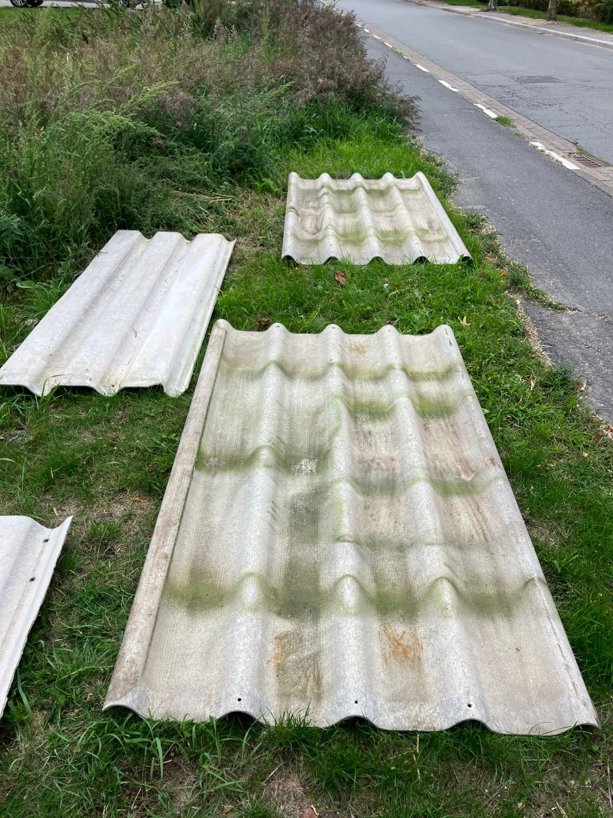 2 gratis golfplaten, beiden 2,15m op 1,15m, Doe-het-zelf en Bouw, Ophalen, Gebruikt, Overige materialen