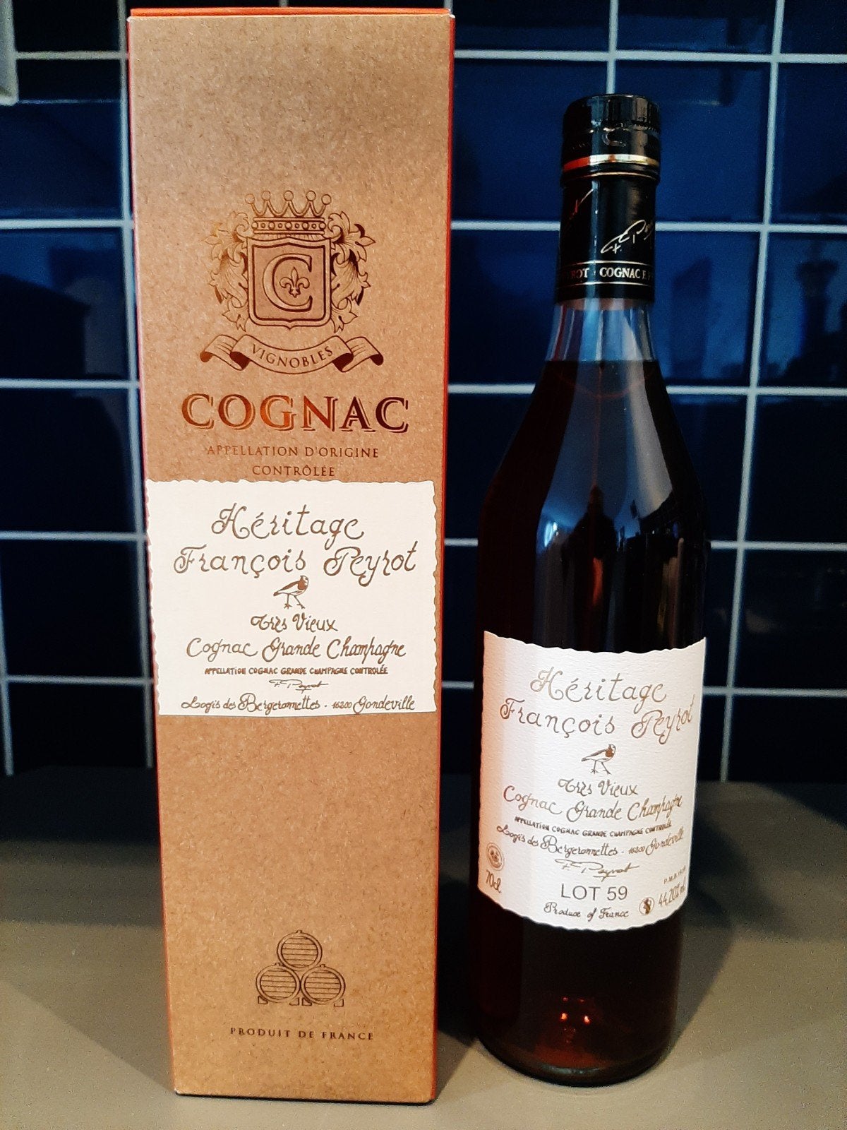 Cognac 1959, Collections, Vins, Enlèvement ou Envoi, Champagne