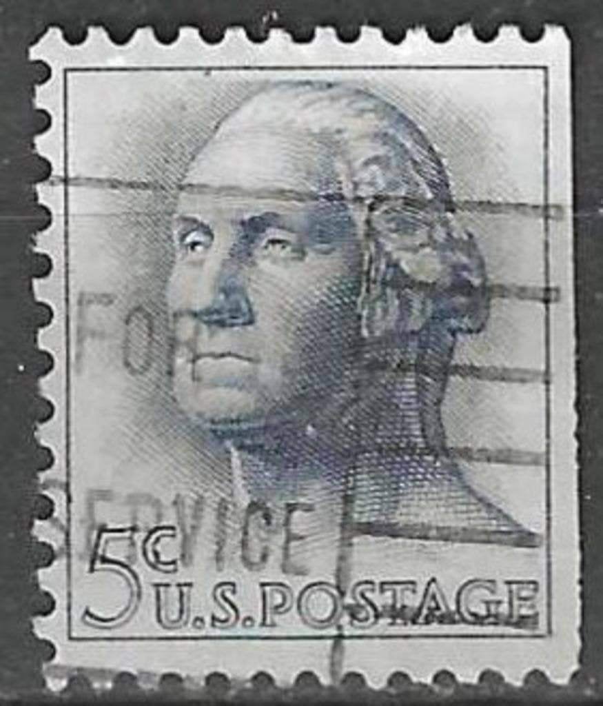 États-Unis 1962/1963 - Yvert 741R - George Washington (ST), Envoi, Affranchi