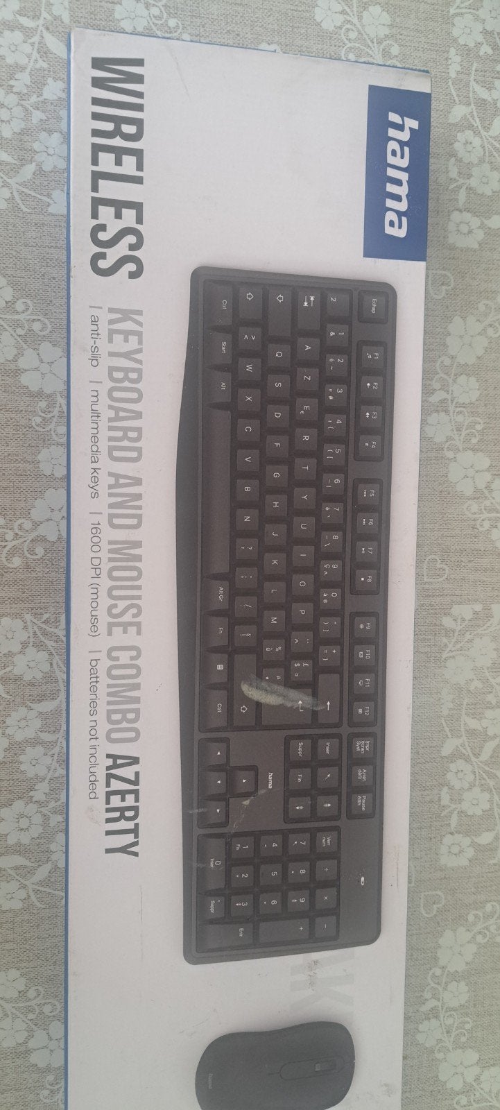 AZERTY WIRELESS keyboard and mouse, Computers en Software, Toetsenborden, Ophalen, Azerty, Draadloos, Toetsenbord en muis-set
