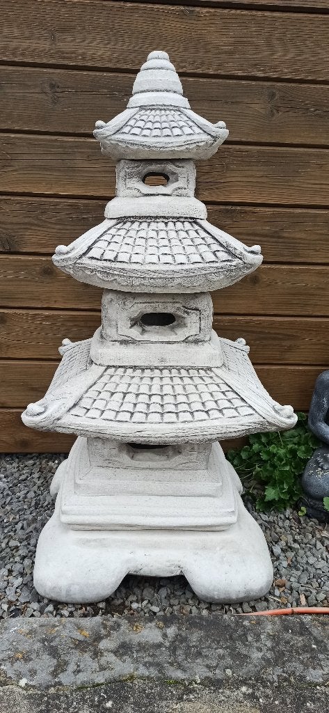 pagode in beton 5-delig, Tuin en Terras, Tuinbeelden, Ophalen, Nieuw, Beton, Boeddhabeeld