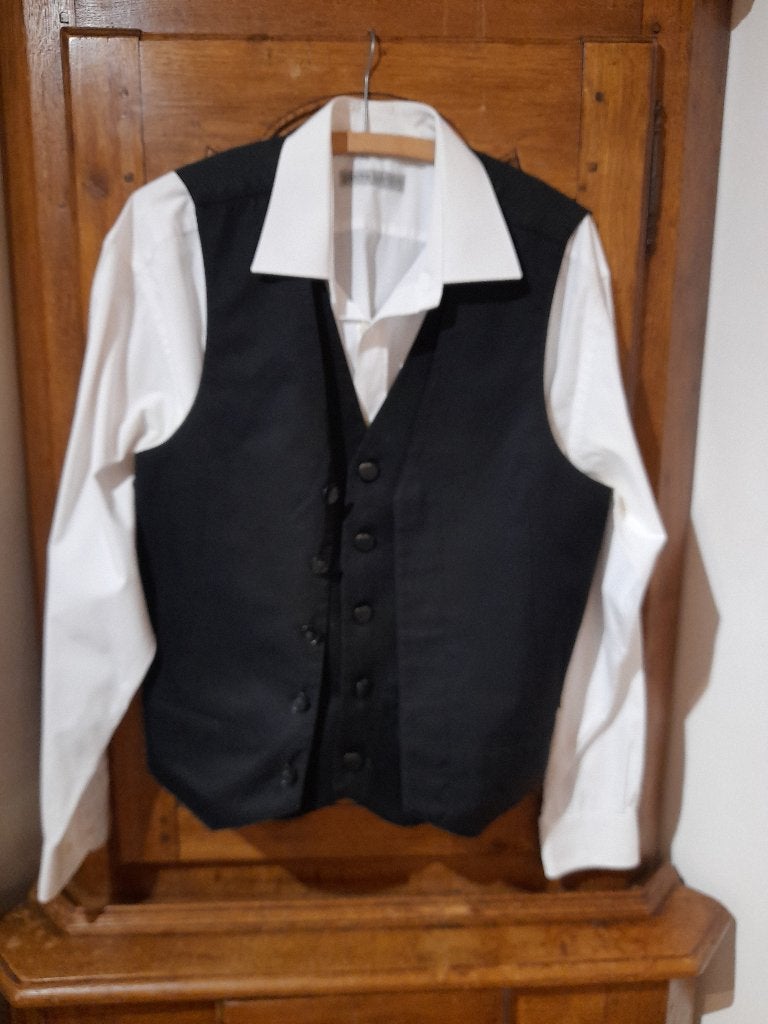 Chemise" Pierre Cardin " + gilet double boutonnage, Tour de cou 43/44 (XL), Enlèvement ou Envoi, Pierre Cardin, Comme neuf