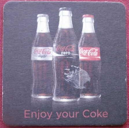 Coca Cola bierviltje onderzetter enjoy your Coke flesjes, Ophalen of Verzenden, Nieuw