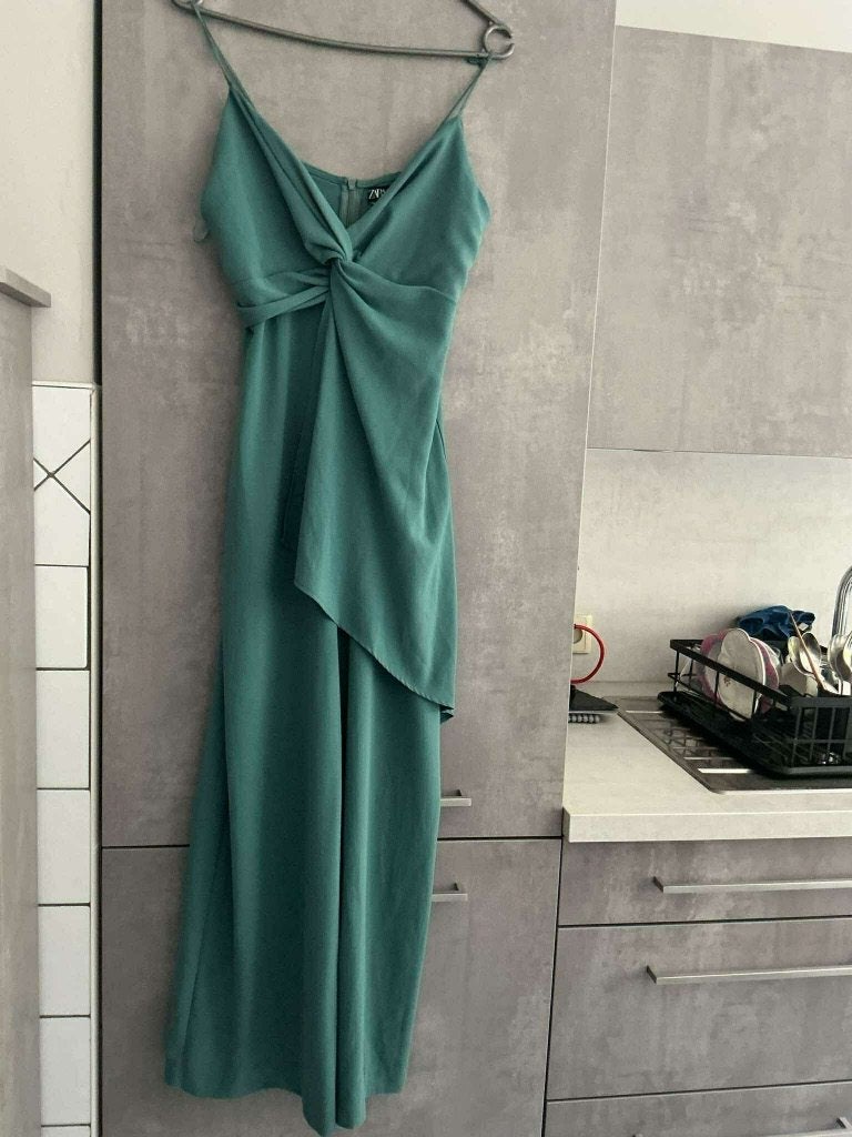 COMBI nieuwe broek ZARA groen blauw XS, Zara, Nieuw, Ophalen of Verzenden, Maat 34 (XS) of kleiner