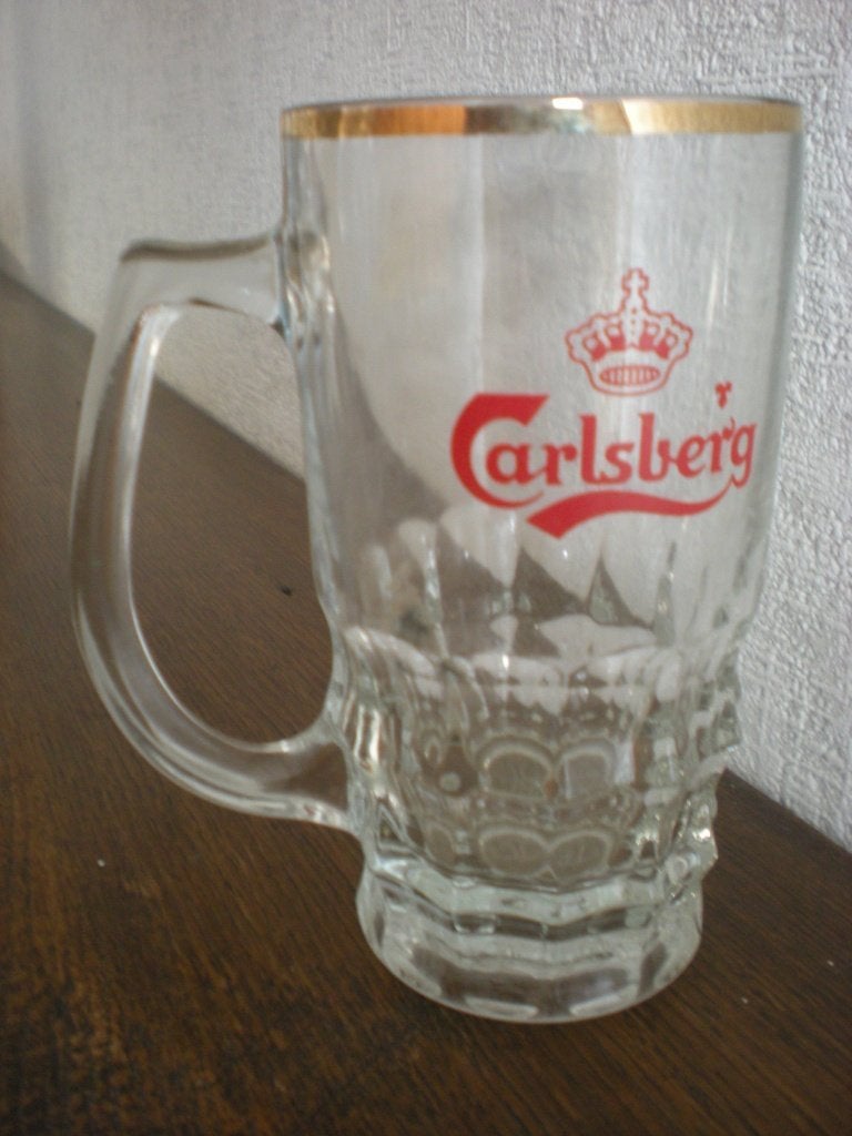 Carlsberg mok, Ophalen of Verzenden, Zo goed als nieuw, Pul(len)