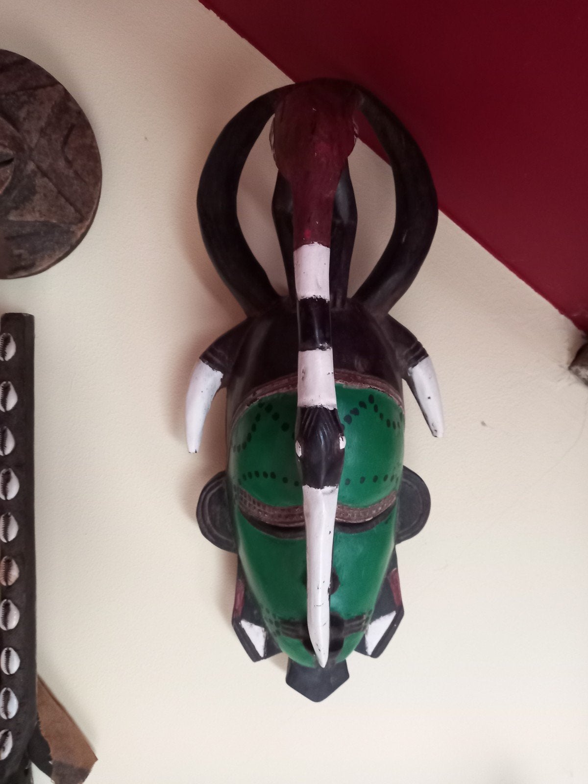 Afrikaans GOURO/ Baule masker uit Ivoorkust, Antiek en Kunst, Ophalen