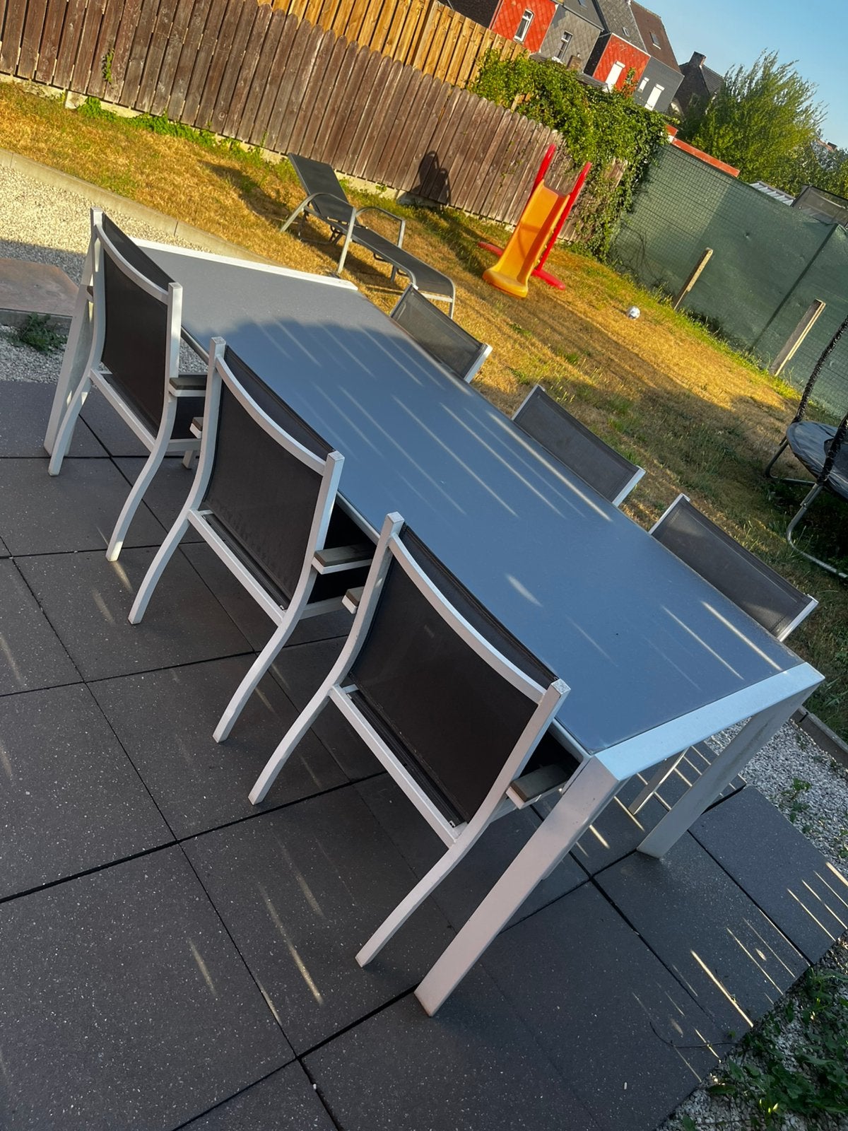 Table et chaises de jardin, Enlèvement, Utilisé, 6 places