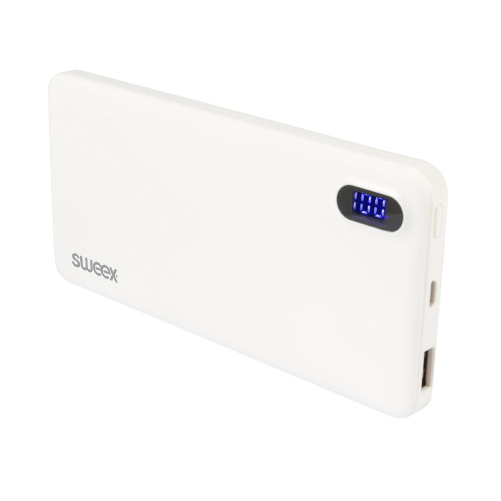 Power Bank 8000 mAh USB – Batterie externe – Blanc, Télécoms, Enlèvement ou Envoi, Neuf, Sweex